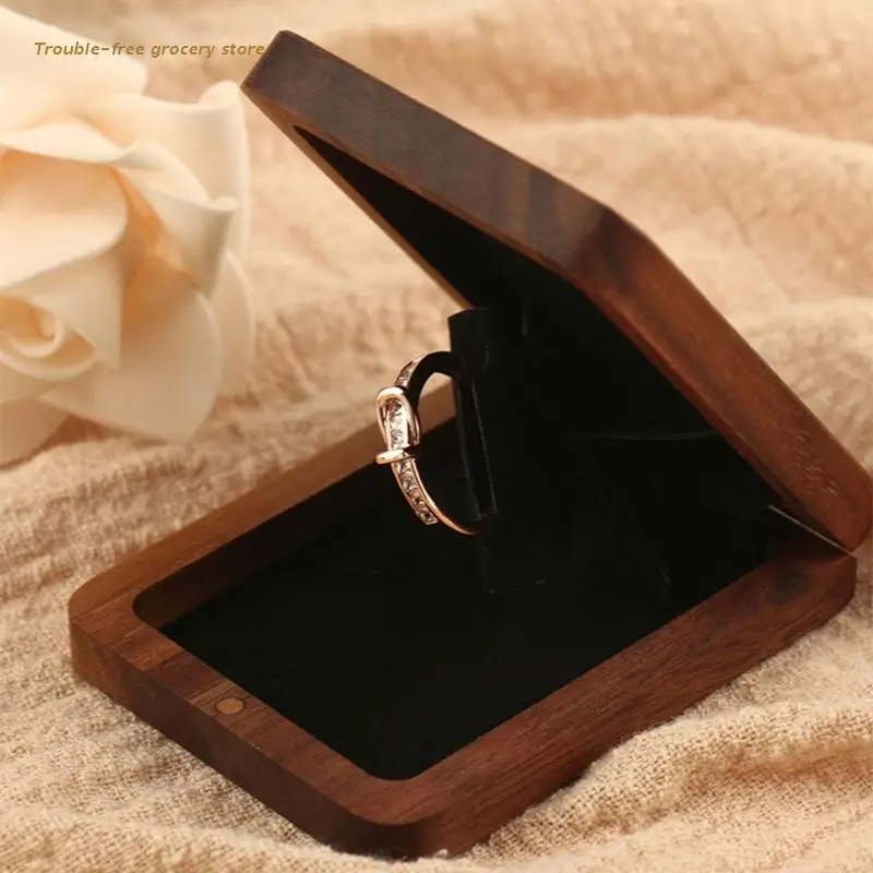 

Ceremony Rotating Ring Box-handmade Wedding Ring Box-ring Bearing Box Jewelry