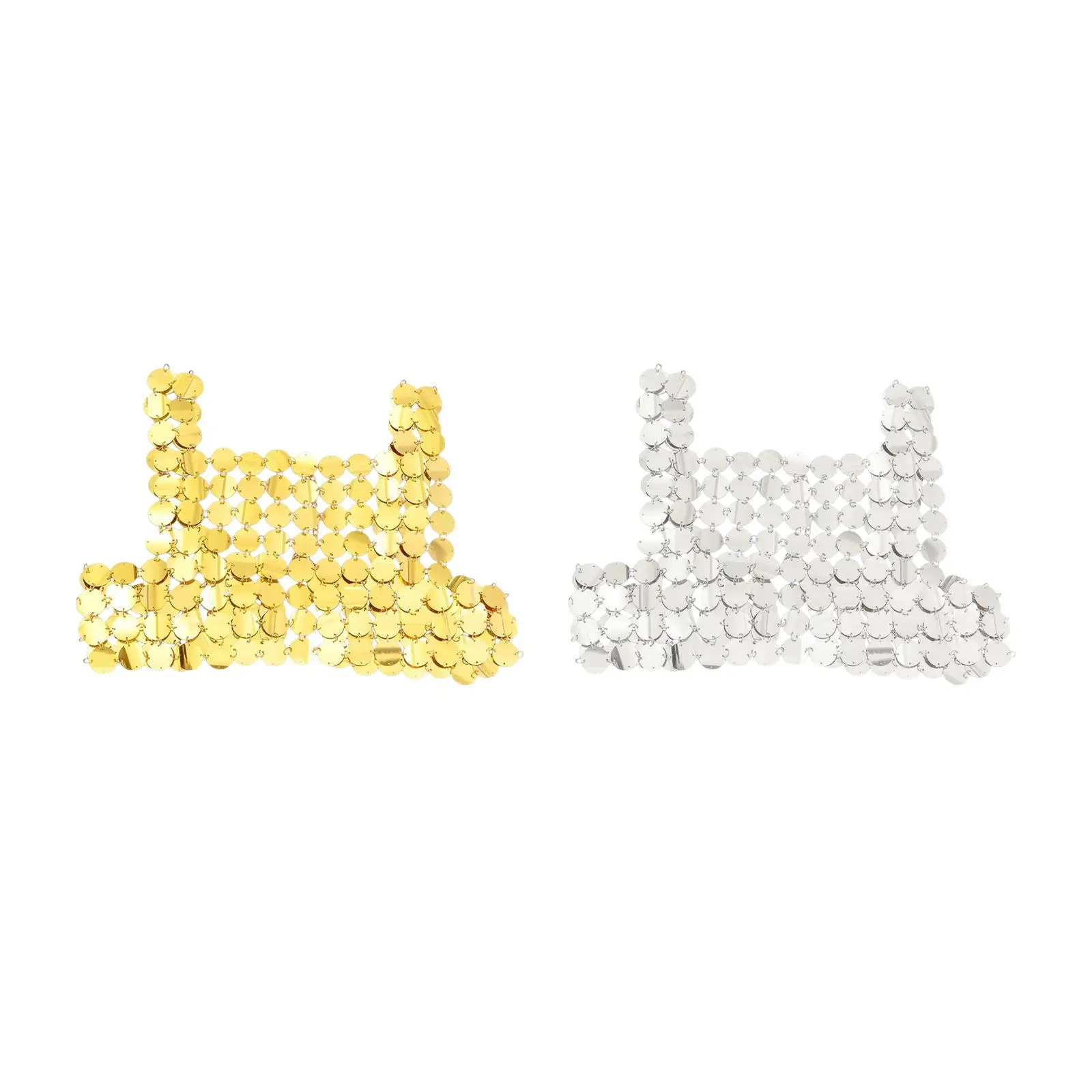 

Luxury Sequin Tops Sparkly Body Jewelry Decoration Dress Accessories Outfits Women for Dance Party Roleplay Prom Halloween Beach