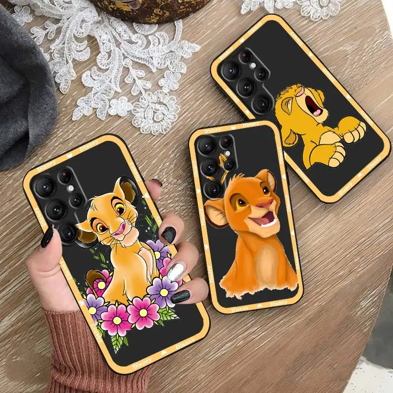 

Disney The Lion King Art Phone Case For Samsung Galaxy S23 S22 S21 S20 FE Ultra Pro Lite S10 S9 S8 Plus S7 5G Black Cover