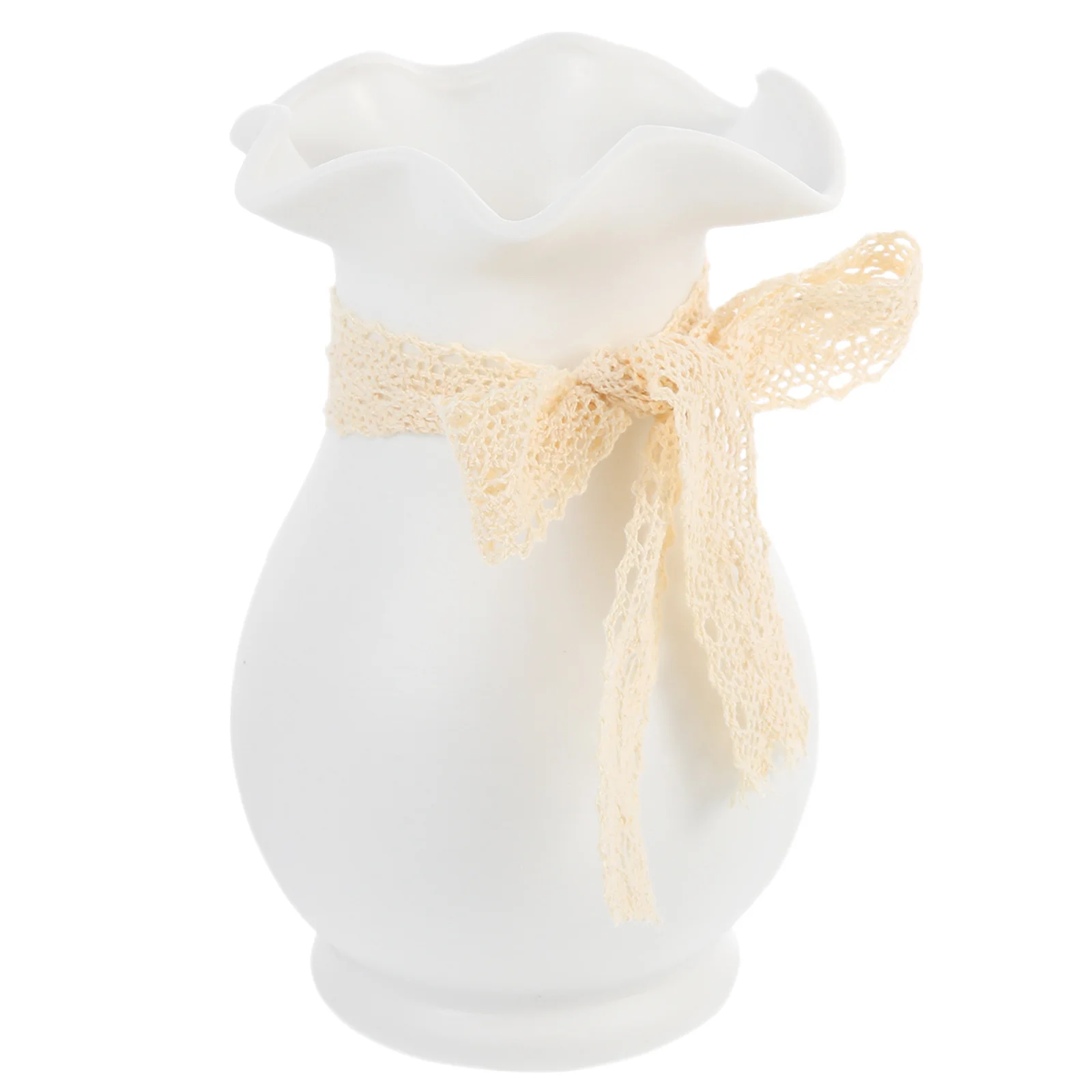 

Vase Ceramic Modern Rustic White Porcelain Planter Flower Hydroponics Chic