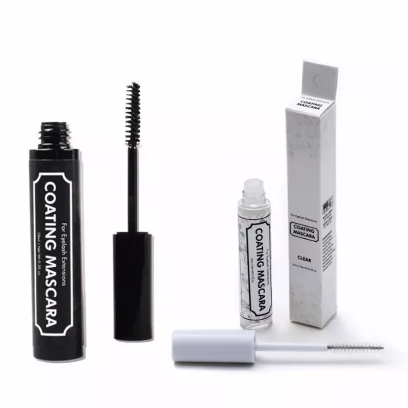 10 Bottles Coating Mascara For Eyelash Extensions Clear/Black Liquid Korea Beauty Shop Makeup Tools Wholesale