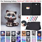 Tab E 9,6 чехол для Samsung Galaxy Tab E 9,6 дюймов T560 SM-T560 держатель защитный чехол для планшета раза флип чехол-бумажник из полиуретана с подставкой Чехол + подставка для ручек