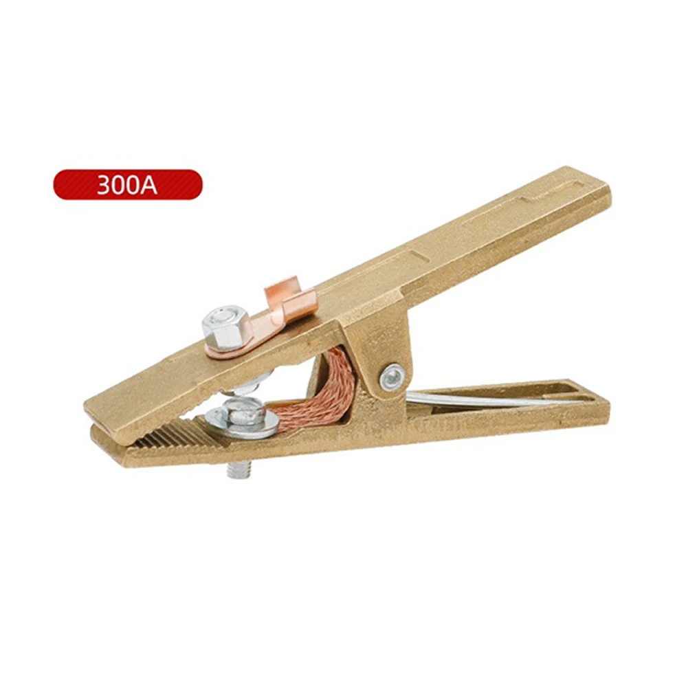 

260/300/500A Brass Solder Ground Clip A Shape Welding Earth Clamp For Welding Machine Ship Yards Machinery Manufacturing