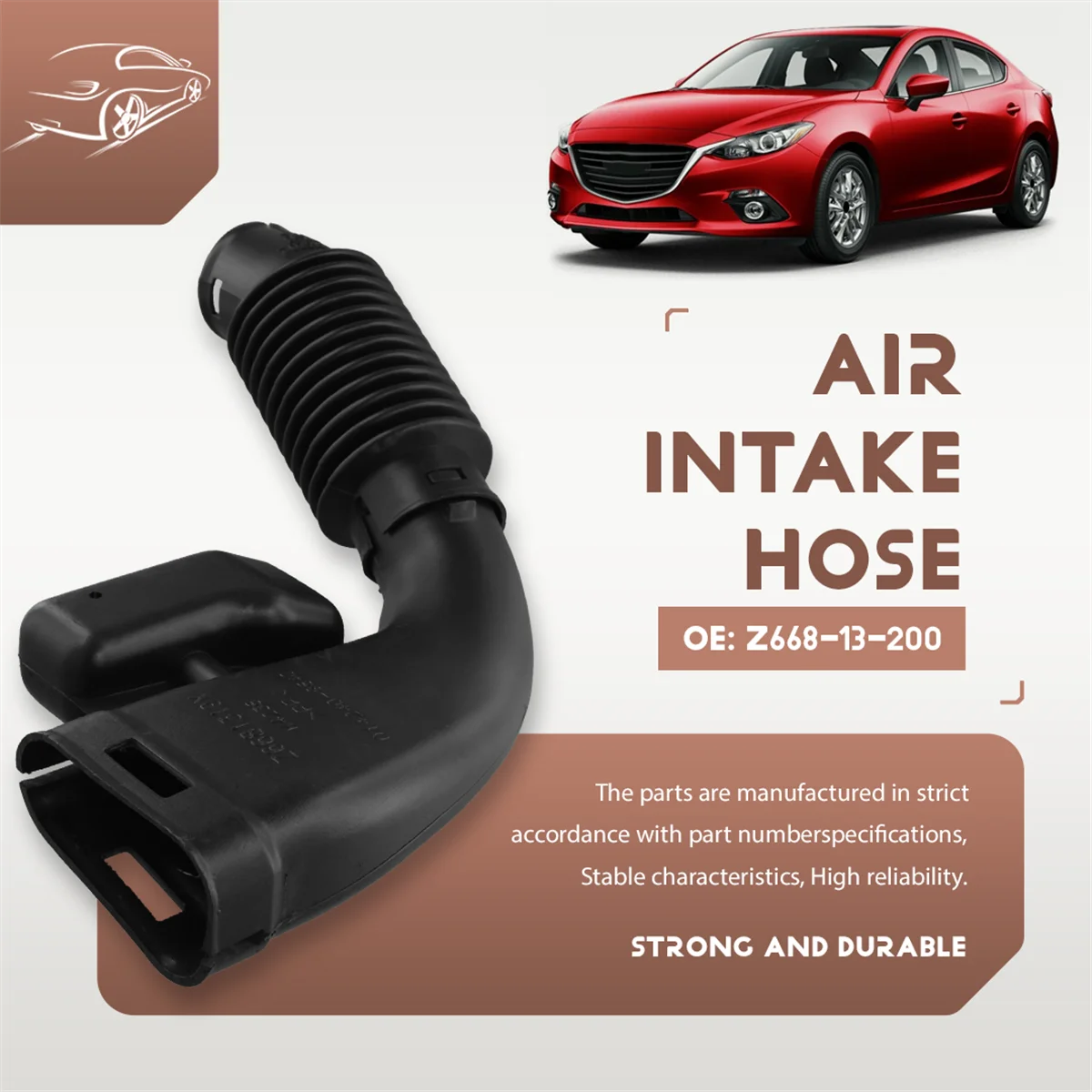 Автомобильный впускной шланг воздуховода для Mazda 3/M3 XC/BL 1.6L 2008-2013 двигатель Z668-13-200