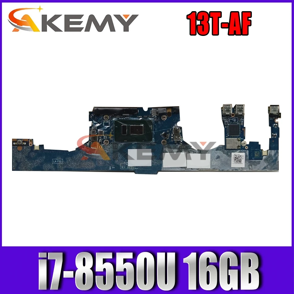 

For HP SPECTRE 13-AF010CA 13T-AF Laptop Motherboard 941823-601 with i7-8550U CPU and 16GB RAM on board DBP32 LA-F013P