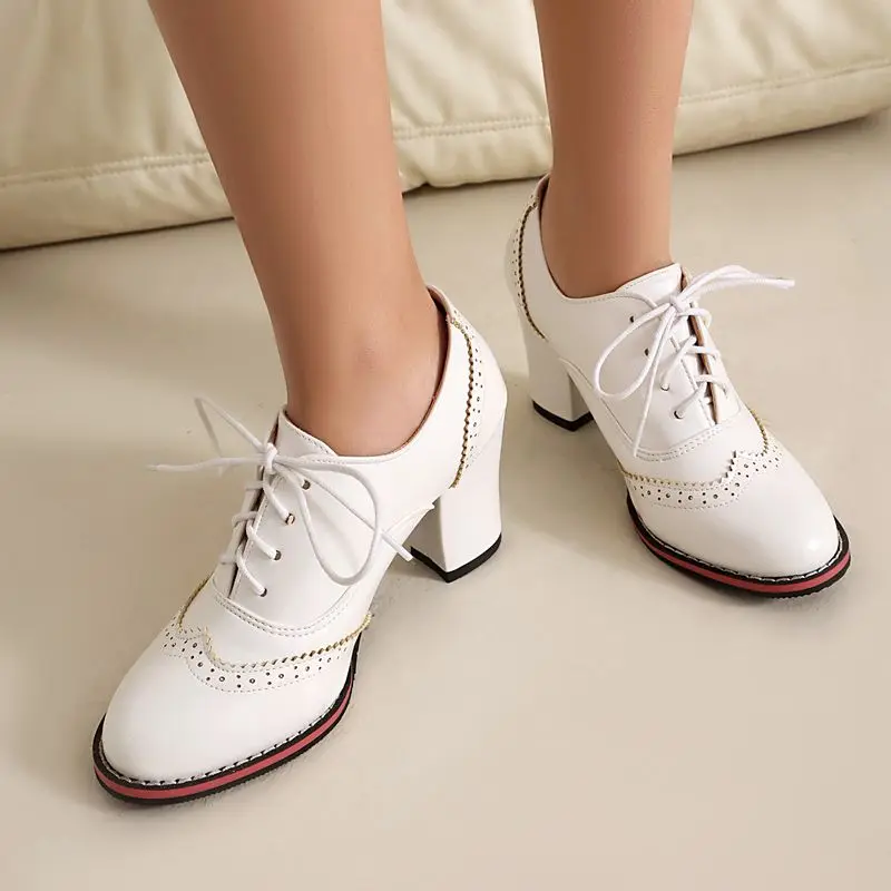 Бренд Girseaby 2025 Новые женские туфли-лодочки с круглым носком на массивном каблуке 7