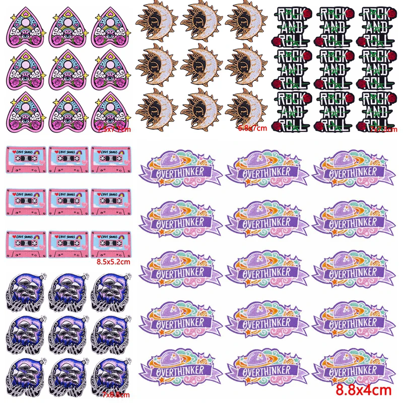 10 шт./партия нашивки с вышивкой надписью