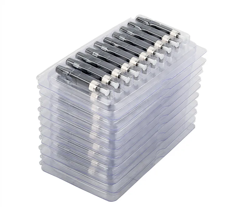 10 PCS SM Embedded FC UPC Fiber Optic Fast Connector FC adapter 0.3db with FC Connector Cleaner Cleaning Box Cleaning Tool