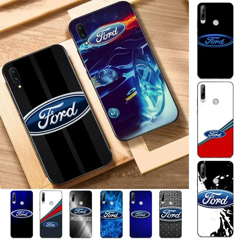 

Luxury Brand Car Ford Logo Phone Case for Huawei Y 6 9 7 5 8s prime 2019 2018 enjoy 7 plus