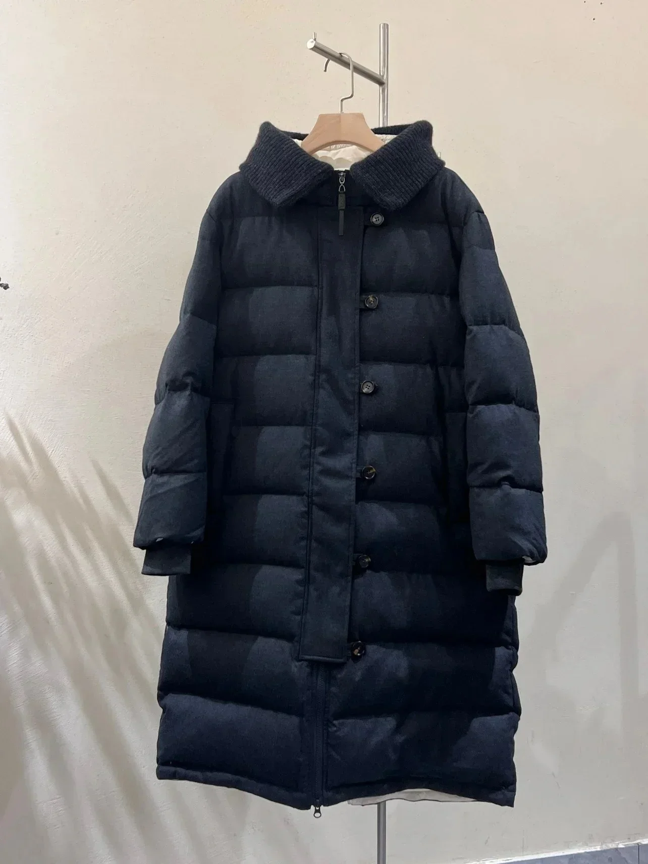 Зимняя длинная куртка 2024 гусиный пух для женщин высококачественные роскошные