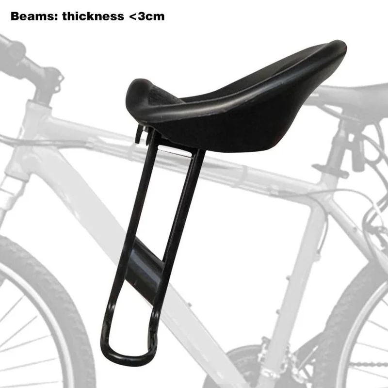 Bicycle Front Seat Child Bike Seat Front Mount Mountain Bike Seat with Footrests Size 3-6CM enlarge