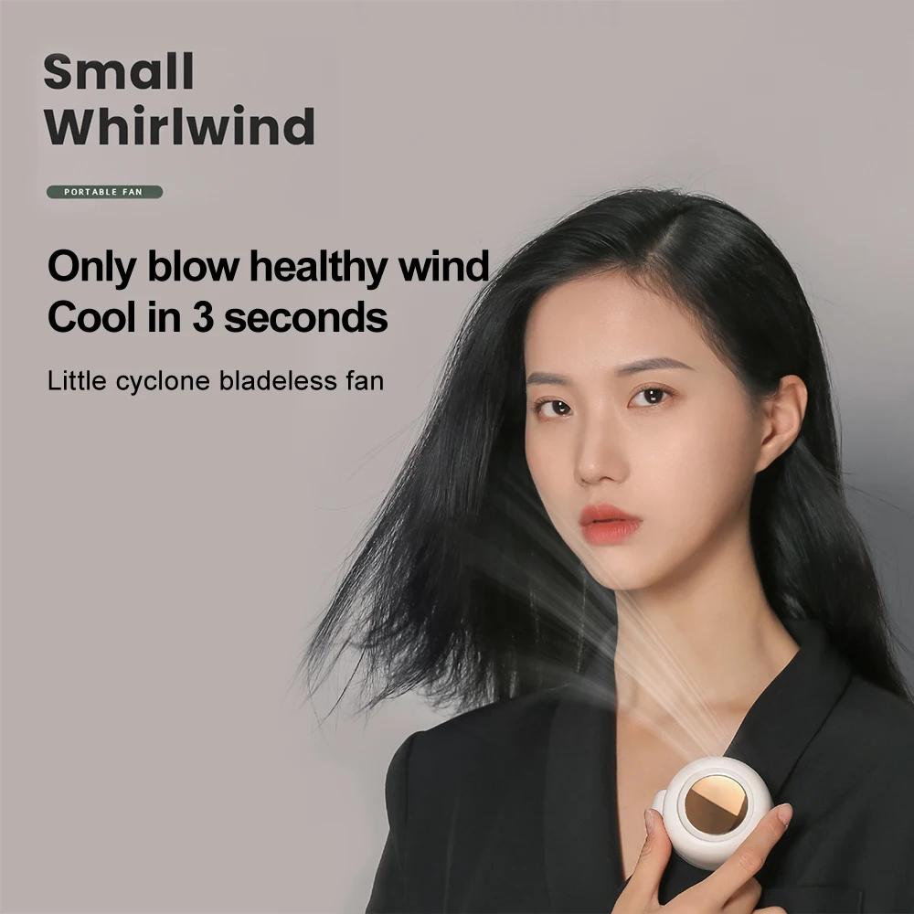 USB-вентилятор на шею с 3 скоростами