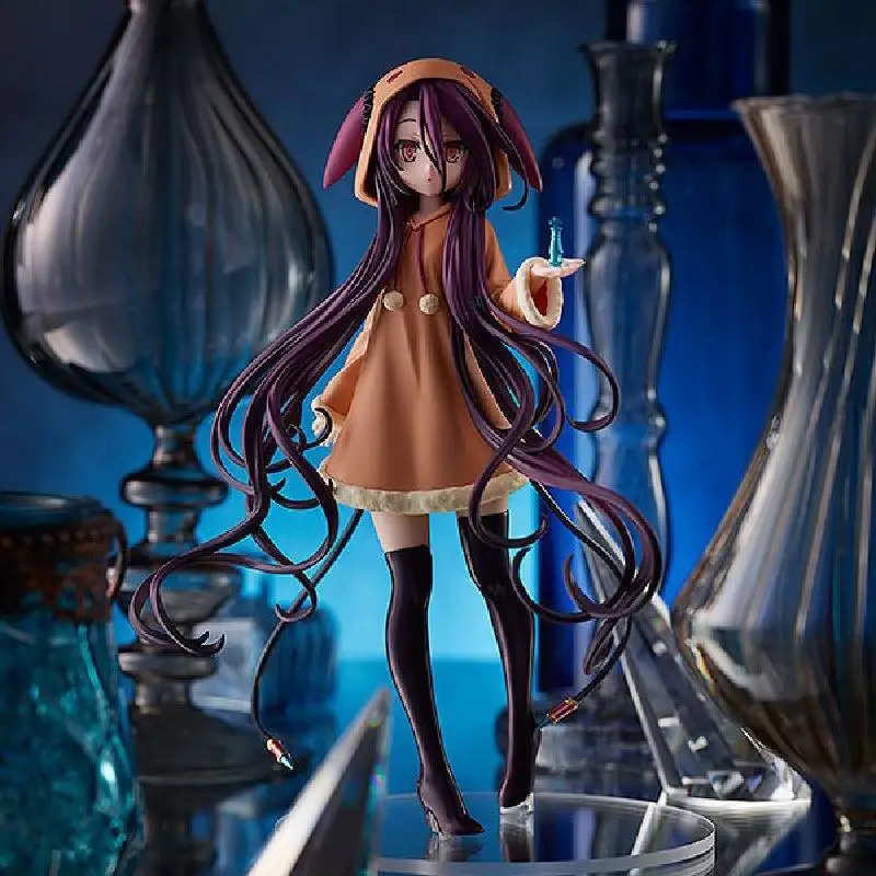 

18cm No Game No Life:Zero Anime Figure Schwi Jibril Shuvi Doura Dola Shiro PVC Action Figurine Collectible Model Toys Doll Gift