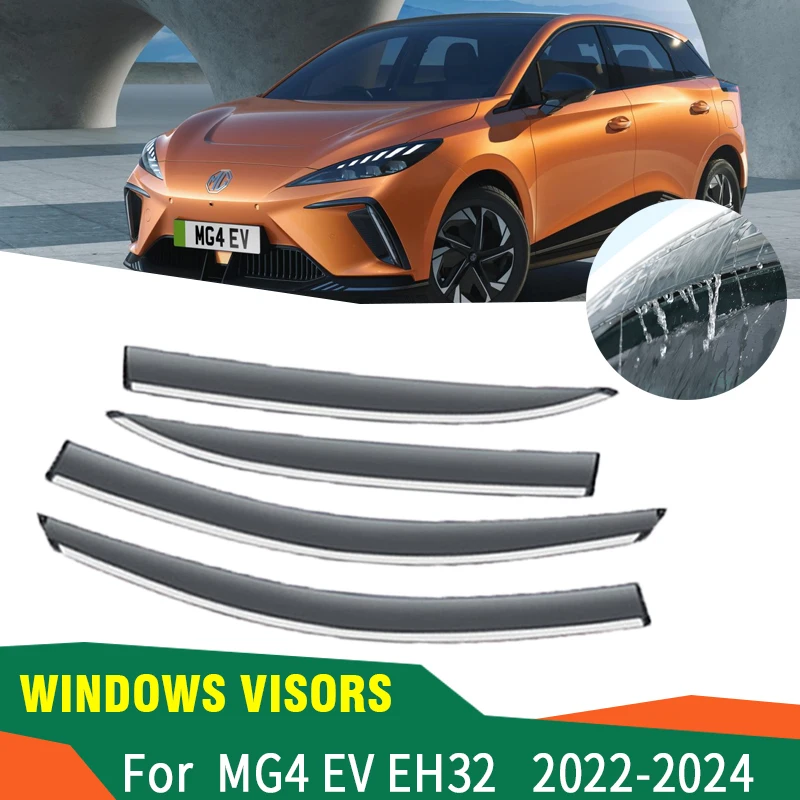 4x автомобильный козырек для окон и дверей MG4 EV MG MULAN EH32 2022 аксессуары 2023 2024
