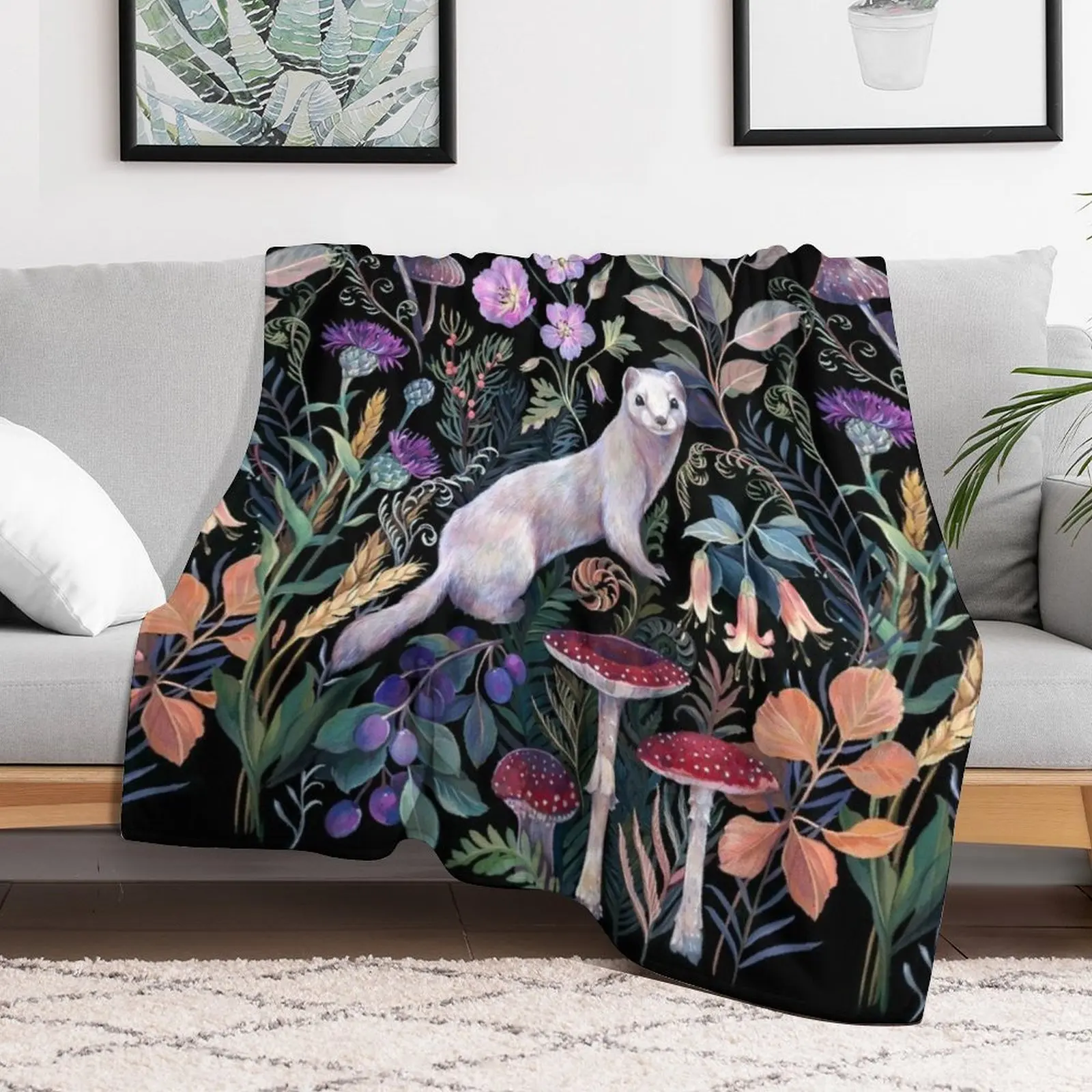 Белое одеяло Ermine декоративные одеяла и пледы для диванов