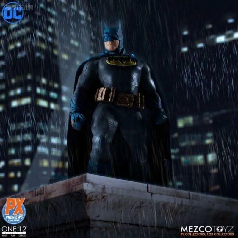 Оригинальные фигурки из комиксов Mezco Toyz DC Бэтмен суперм рыцарь пиксель синяя