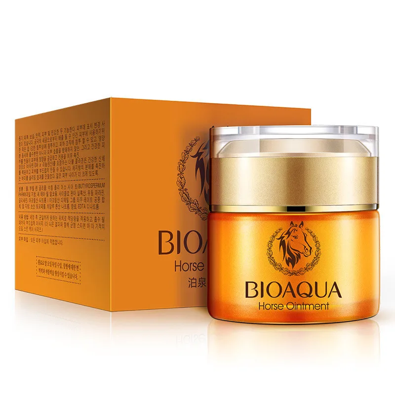 BIOAQUA Face Care Nutrition Horse Ointment Cream Moisturizing Whitening Anti-Aging Cream Anti Wrinkle Day Cream Free Shipping