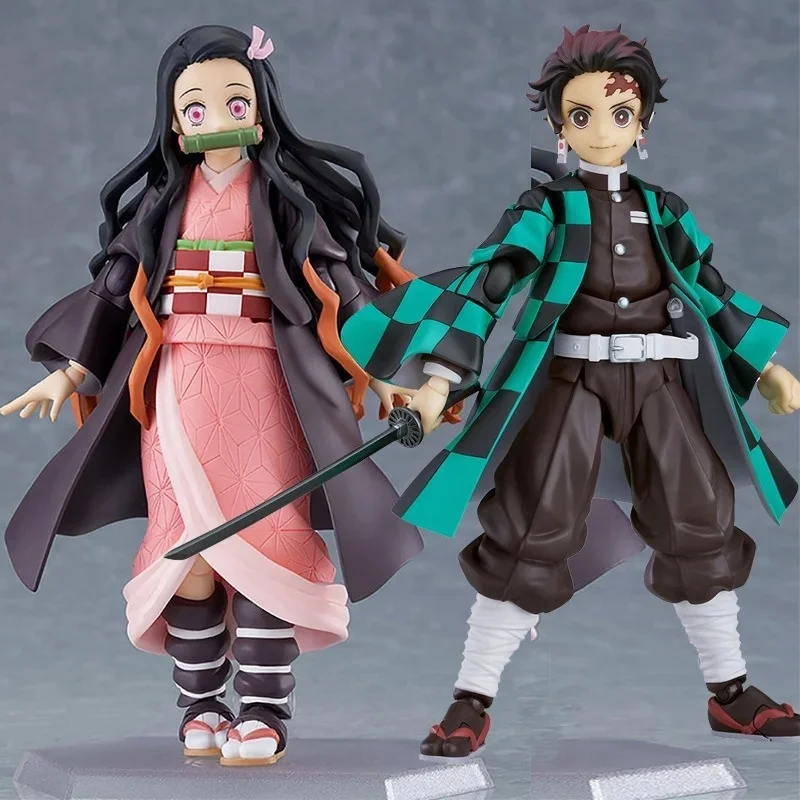 

BANDAI Kamado Nezuko Anime Figures Medol Toys Christmas Gifts 14cm Figma Demon Slayer Figuras Kimetsu No Yaiba Action Figure Toy