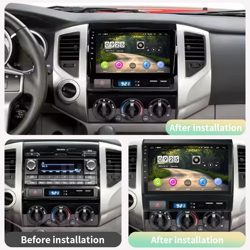 ОС Android Carplay Auto для Toyota Tacoma 2 N200 Hilux 2005-2015 Автомобильный радиоприемник 4G WIFI