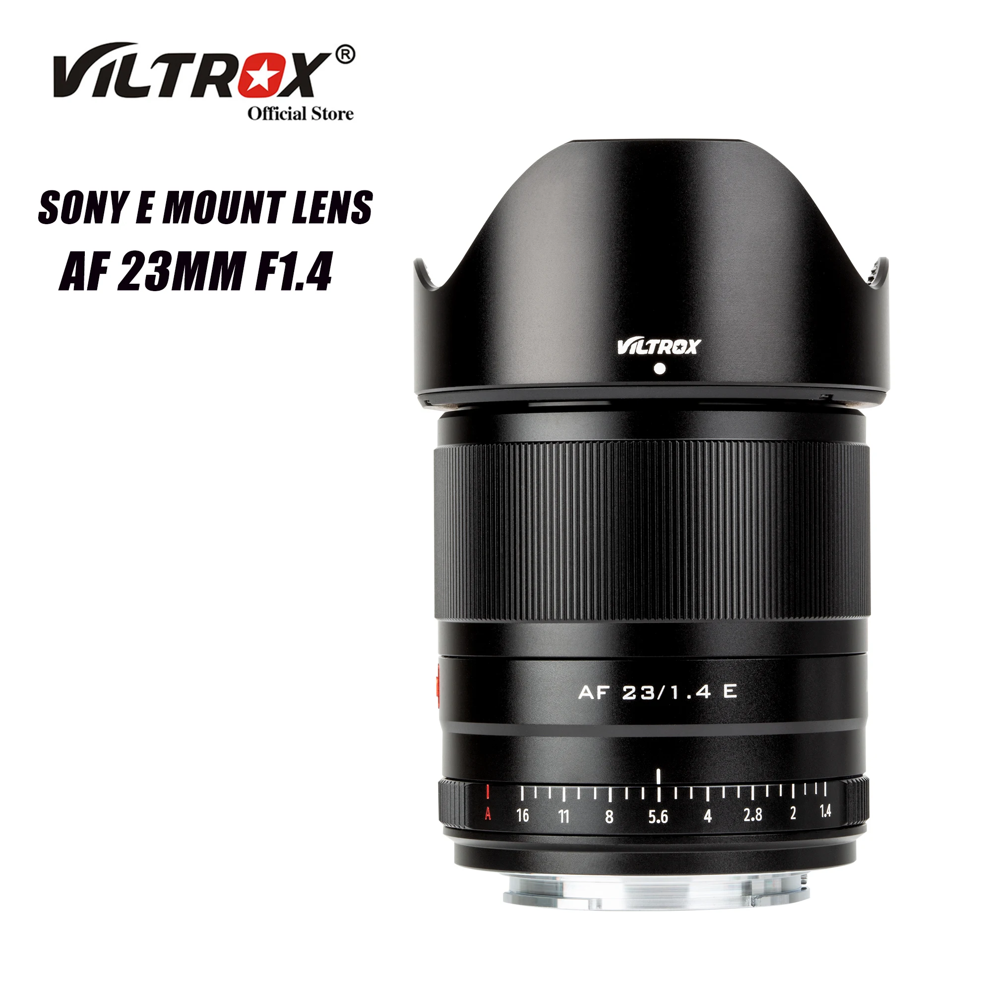 Viltrox 23 мм F1.4 объектив с автофокусом для портретной съемки широкоугольный фотообъектив для Sony E Mount Camera A9 A7RIV A7II A6600 FX30