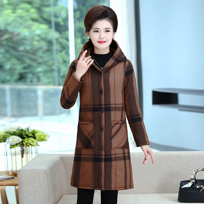 Corduroy Winter Coat Women Puffer Jacket Winter New Korean Style Long Ladies Over-the-knee Cotton Padded Jacket Keep Warm