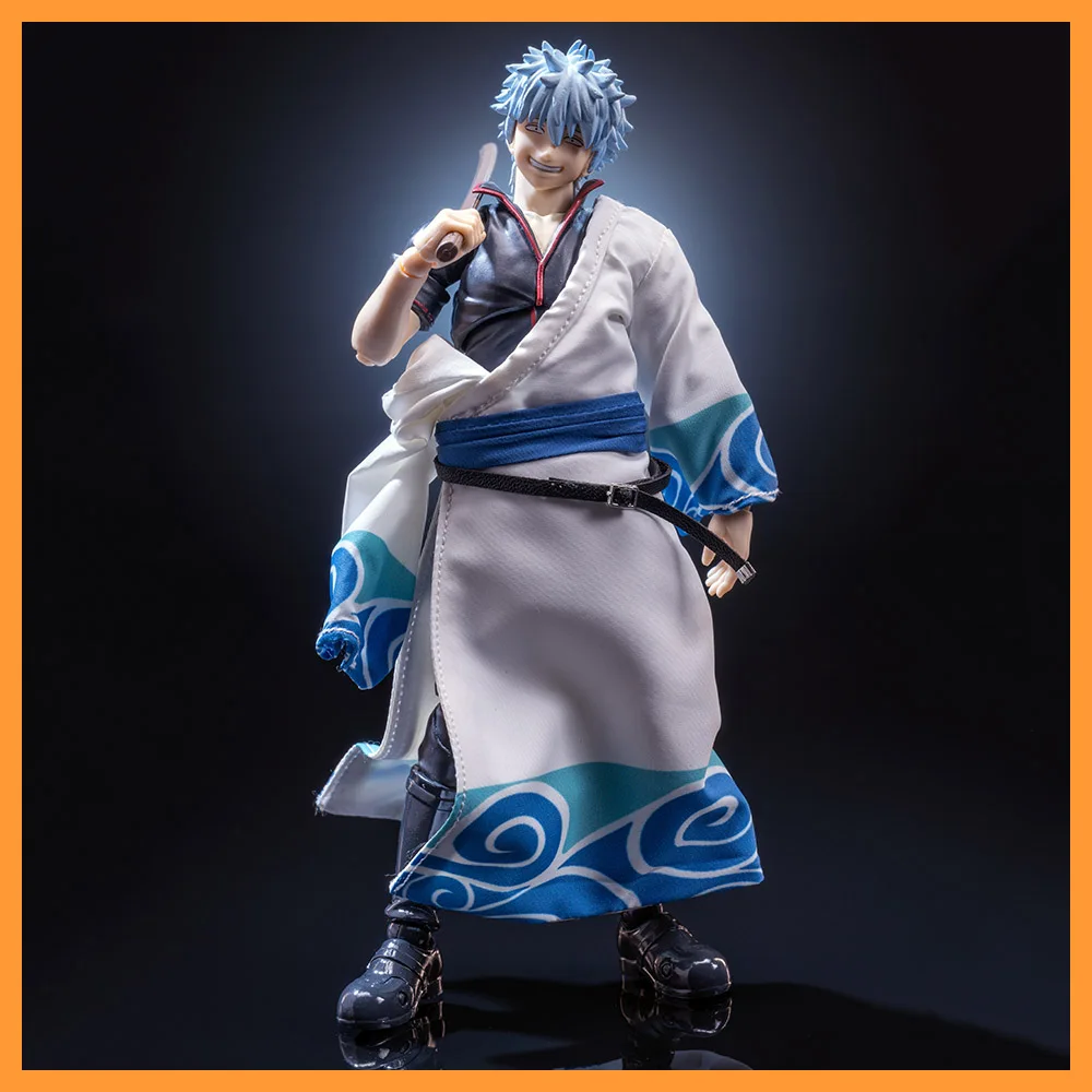 Фото 【Только одежда】shf 1/12, японское аниме GINTAMA Sakata Gintoki, халат с одним рукавом, одежда для 6-дюймовой экшн-фигурки, модель игрушки №2