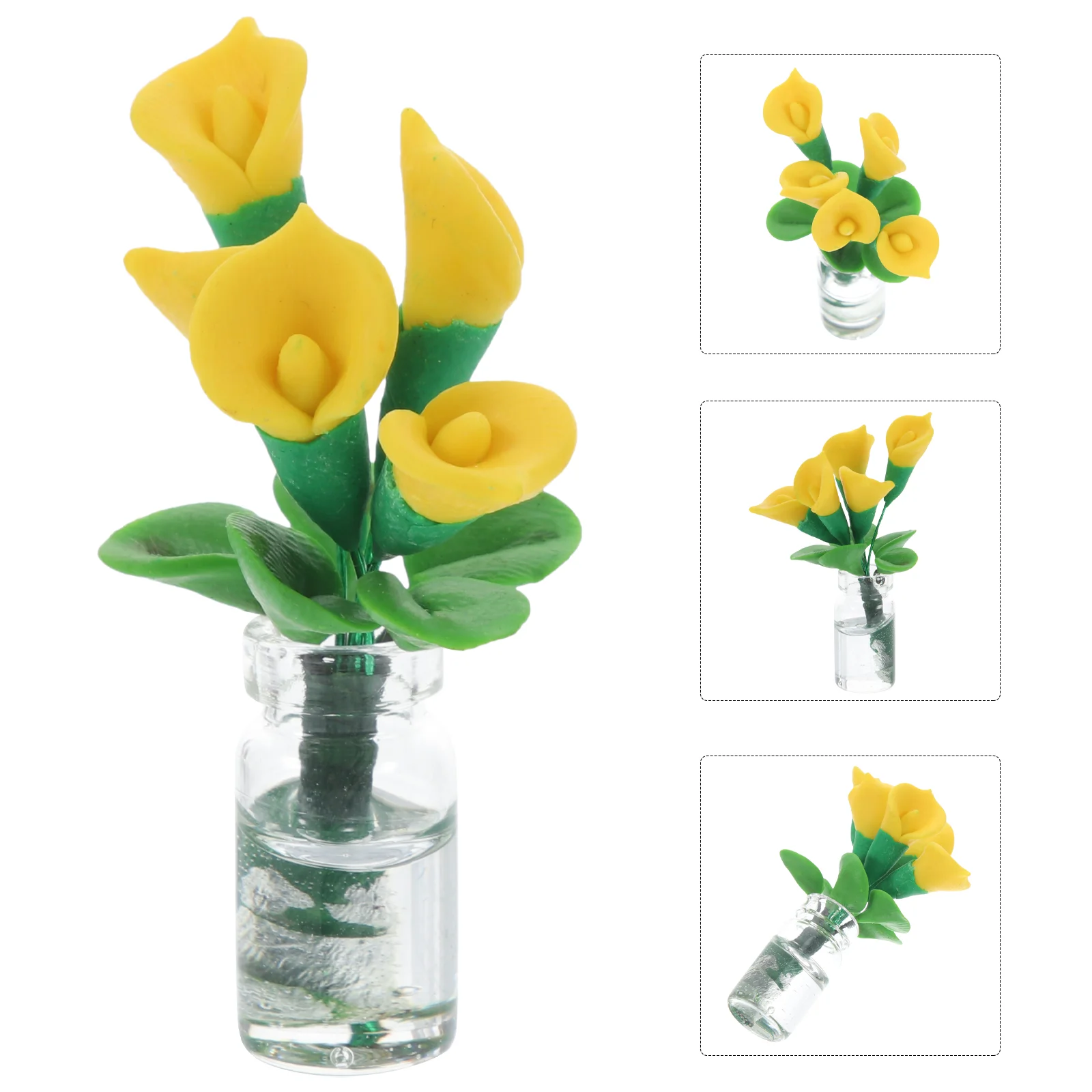 Детские игрушки миниатюрный цветочный декор маленький горшок крошечный бонсай