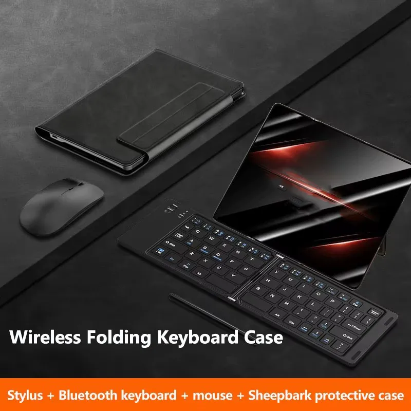 Магнитный складной чехол для клавиатуры Samsung Z Fold 6 Fold6 5G Fold5 4 3 2 Fold2 1 Складная