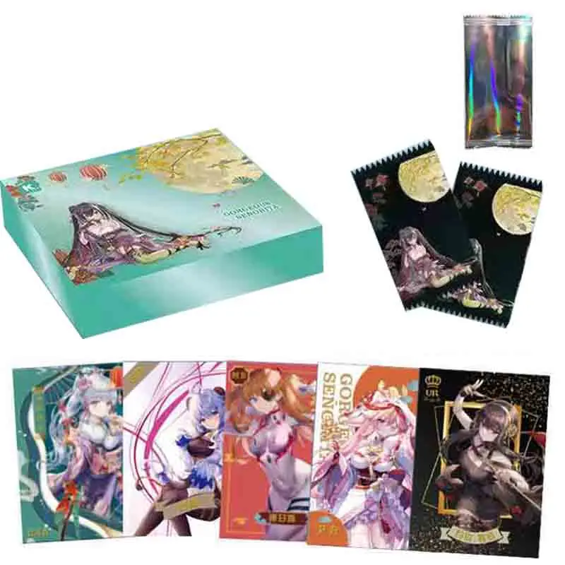

12/24/48BOX Anime Beauties Goddess Story Collection Cards Children Anime Peripheral Character Collection Kid's Gift Playing Card