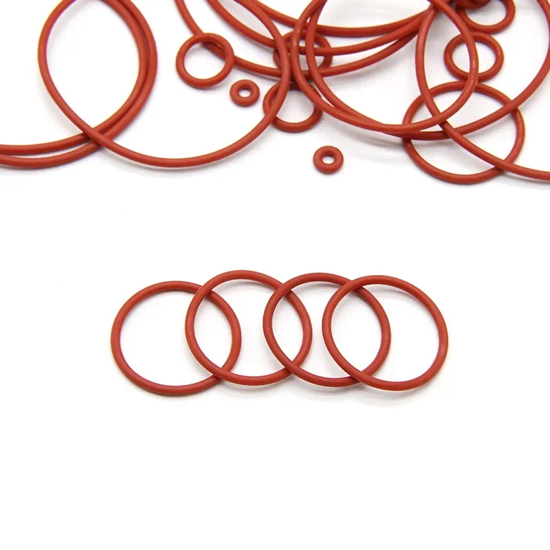 Уплотнительное кольцо VMQ 10/50 шт. прокладка CS 1 5 мм OD ~ 80 красная водонепроницаемая