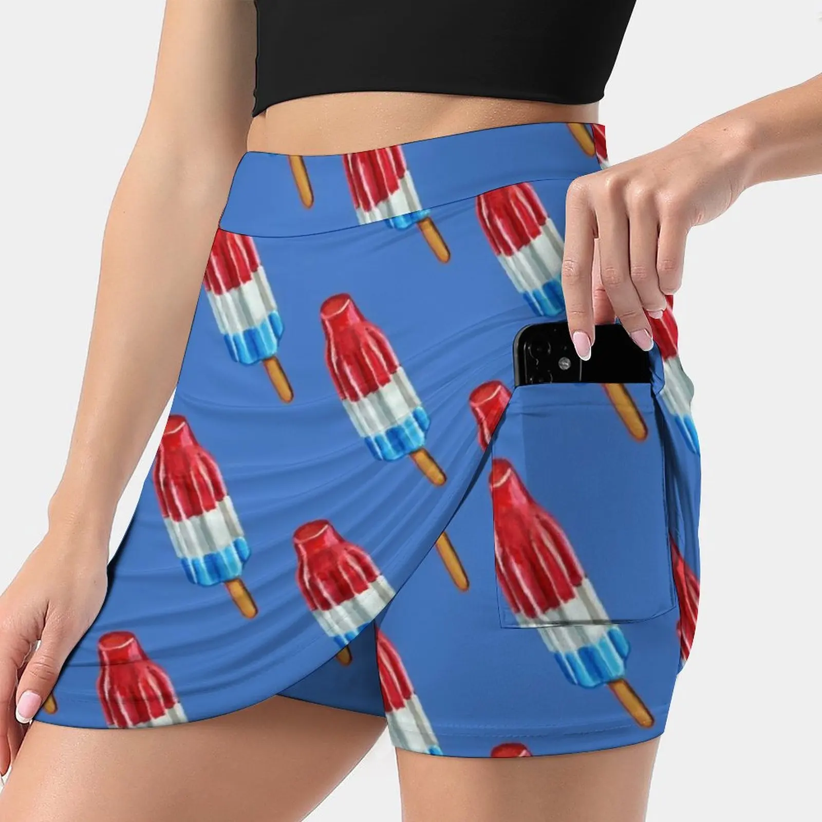 Женская юбка с рисунком Фруктового мороженого Y2K летняя одежда 2022 стильная в