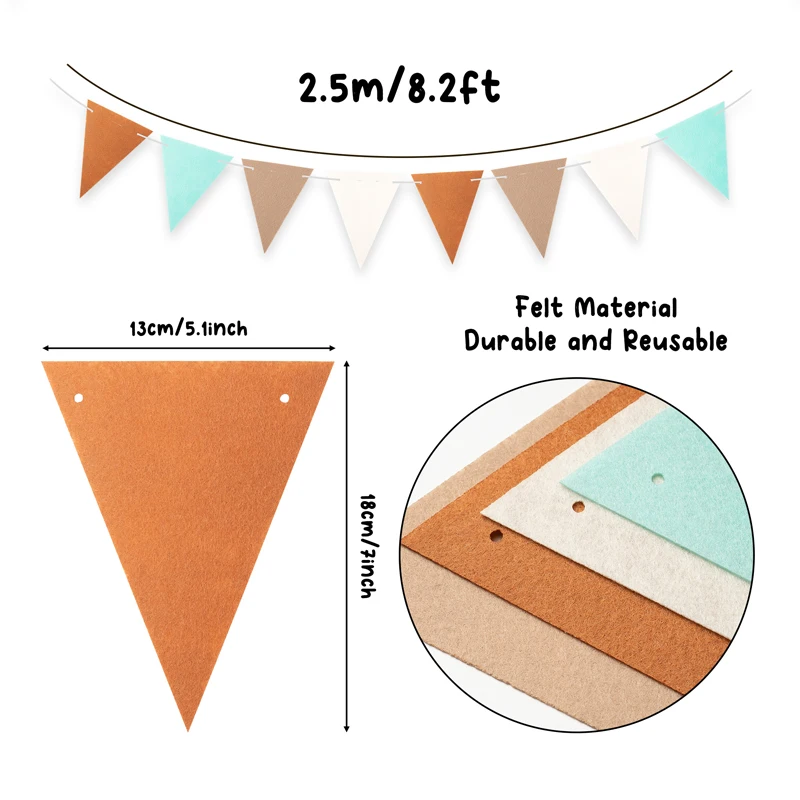 Детский Треугольный Баннер В Скандинавском Стиле 8 2 Фута Подвесная Фетровая
