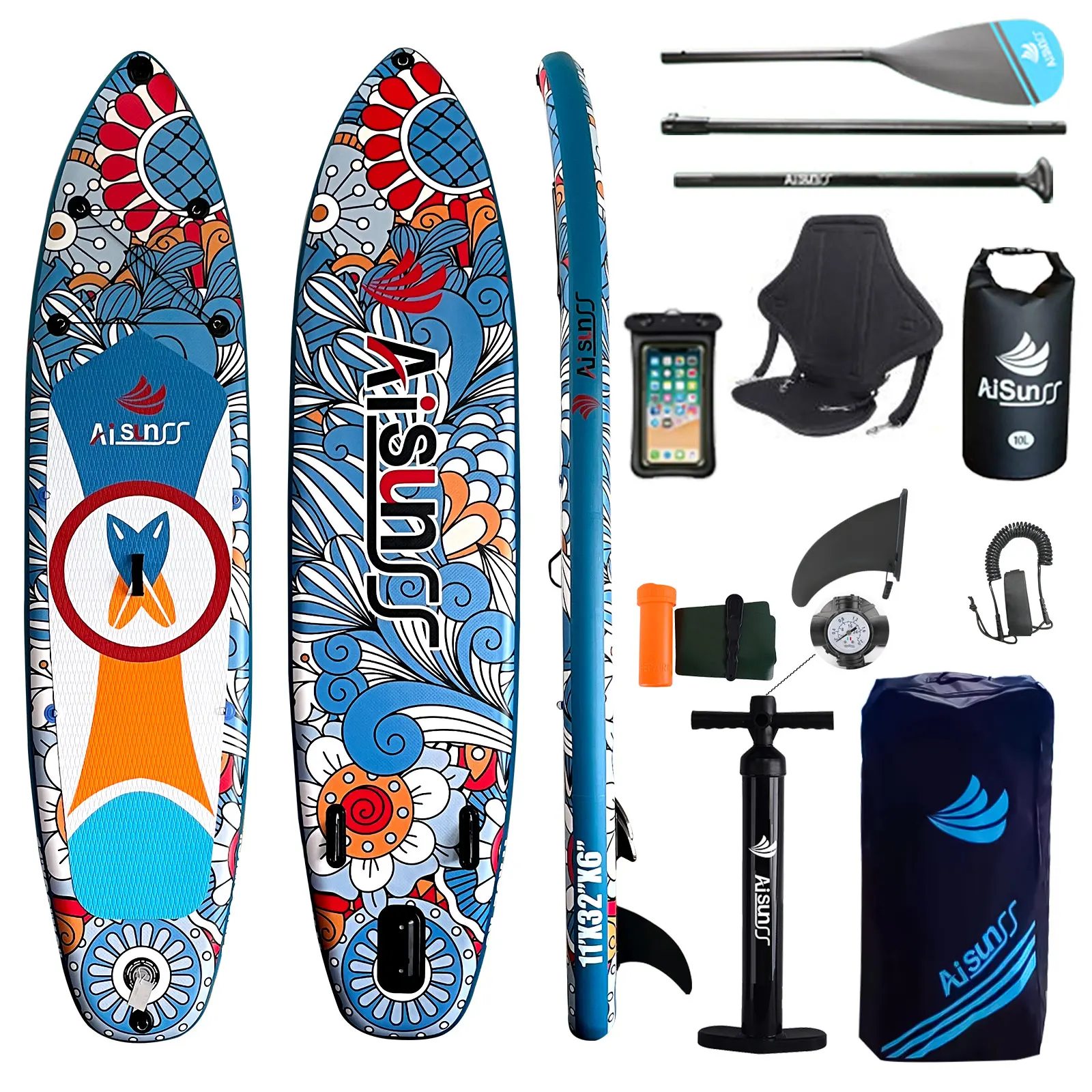 

11'（335cm）Inflatable Stand Up Paddle Board Sup Board сапборд сап борд сабборд доска для серфинга Surfboard for Yoga