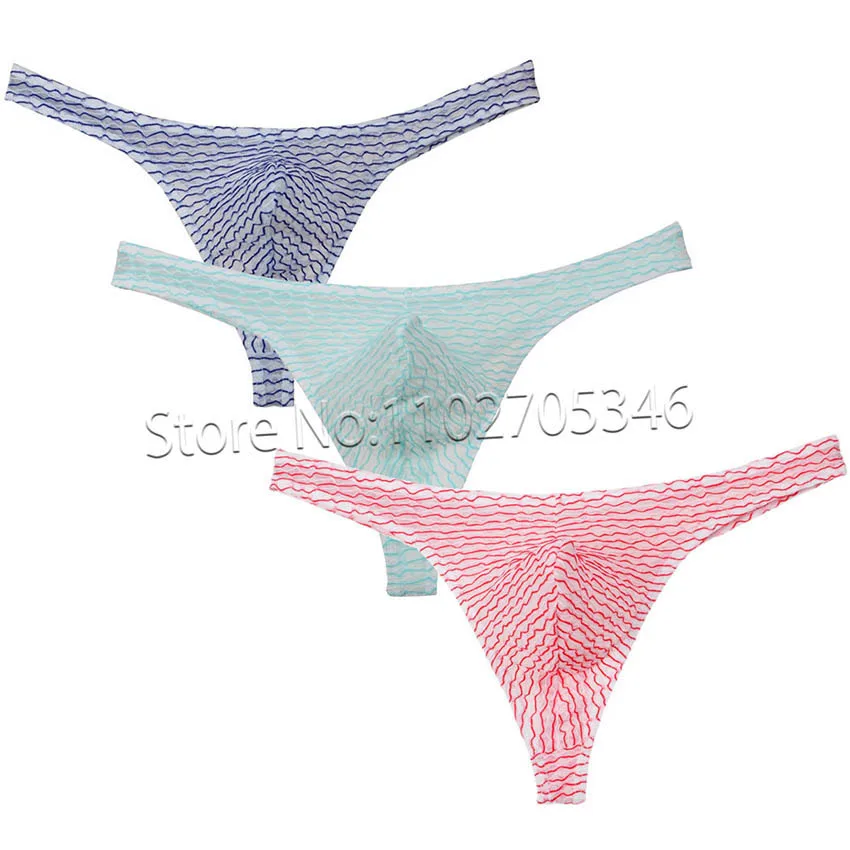 

Men's Bikini G-strings Lingerie Underwear Tangas Thongs Underpants Low Waist Panties