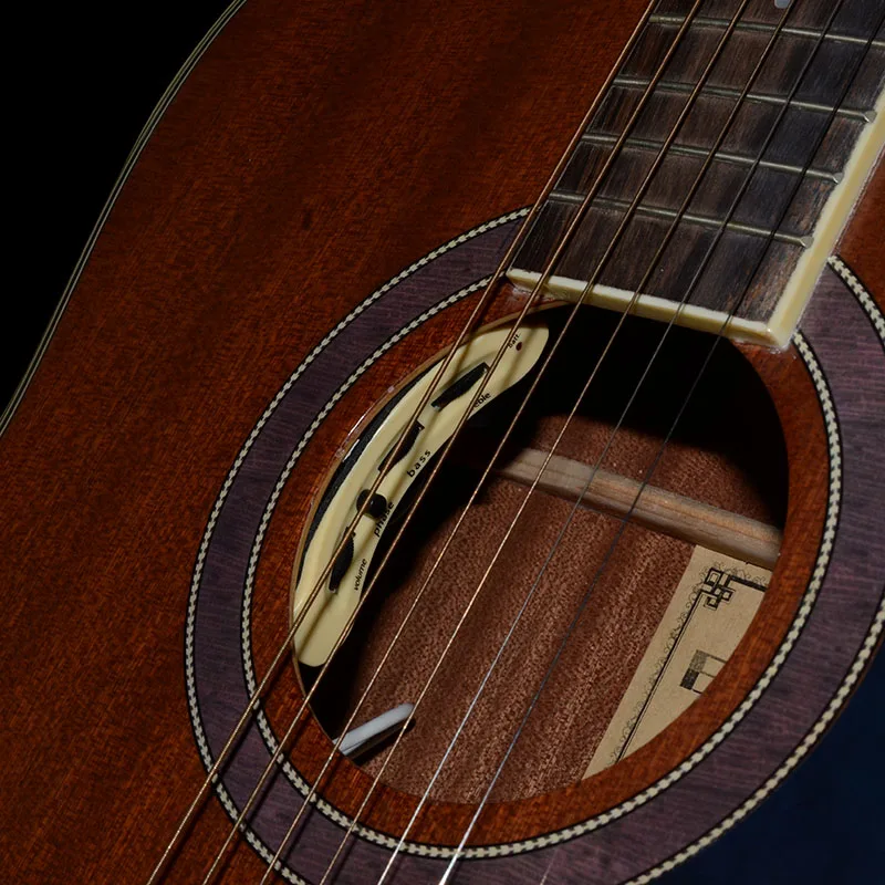 Звукосниматель звуковой гитары Белый звукосниматель с серебряным пьезо