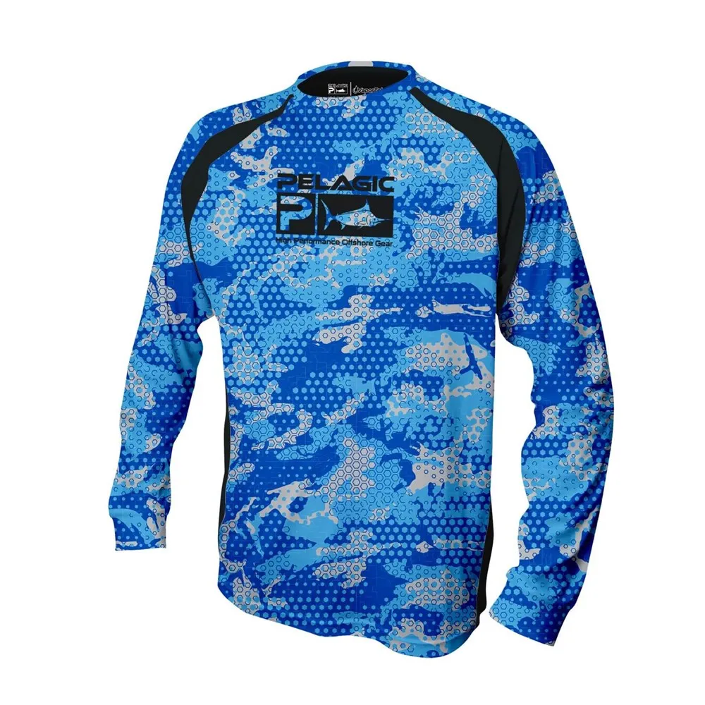 

Pelagic Gear рыболовная рубашка с длинным рукавом, защита от солнца, Джерси, дышащая одежда для рыбалки, для выступлений, для пешего туризма