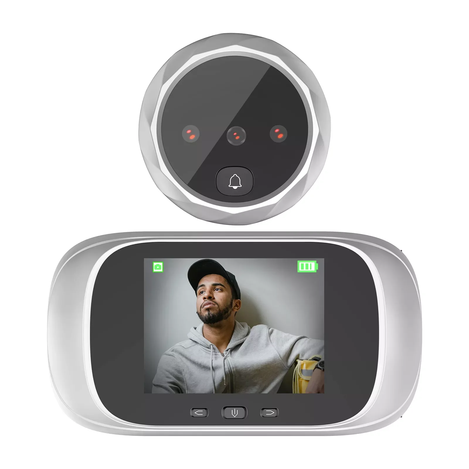 

TakTark Digital Door Viewer Integrated Doorbell with Night Vision, Electronic Peephole with 2.8 inch LCD Screen
