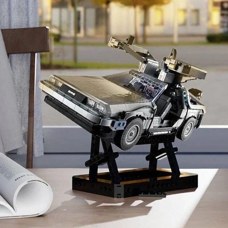 

Back To The Future Time Machine Supercar Delorean Dmc-12 Model Fit Brackets 10300 High-Tech Toy Vehicles Models Gift 1872 Parts