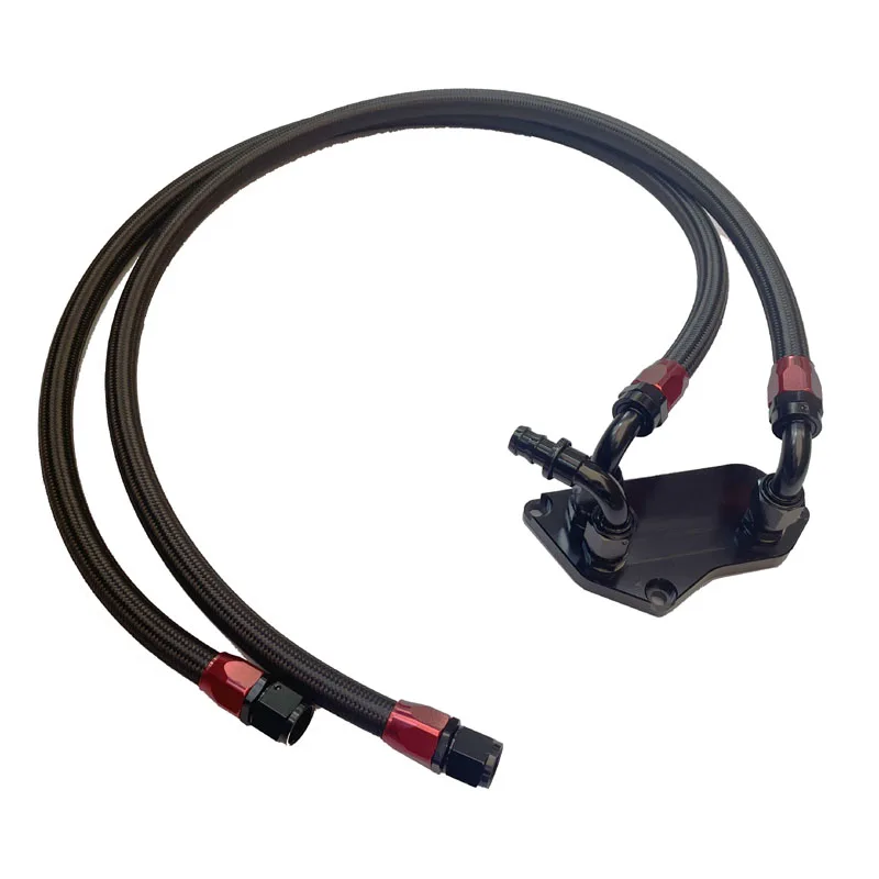 AN10 масляный шланг + адаптер масляного радиатора с разъемами сэндвич-пластины