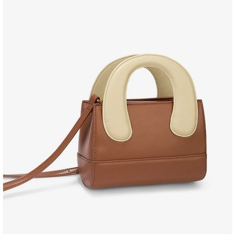 

Новинка 2022, модная нишевая женская сумка, маленькая сумка на плечо, сумки через плечо контрастных цветов, кошельки и сумки, дизайнерские Рос...