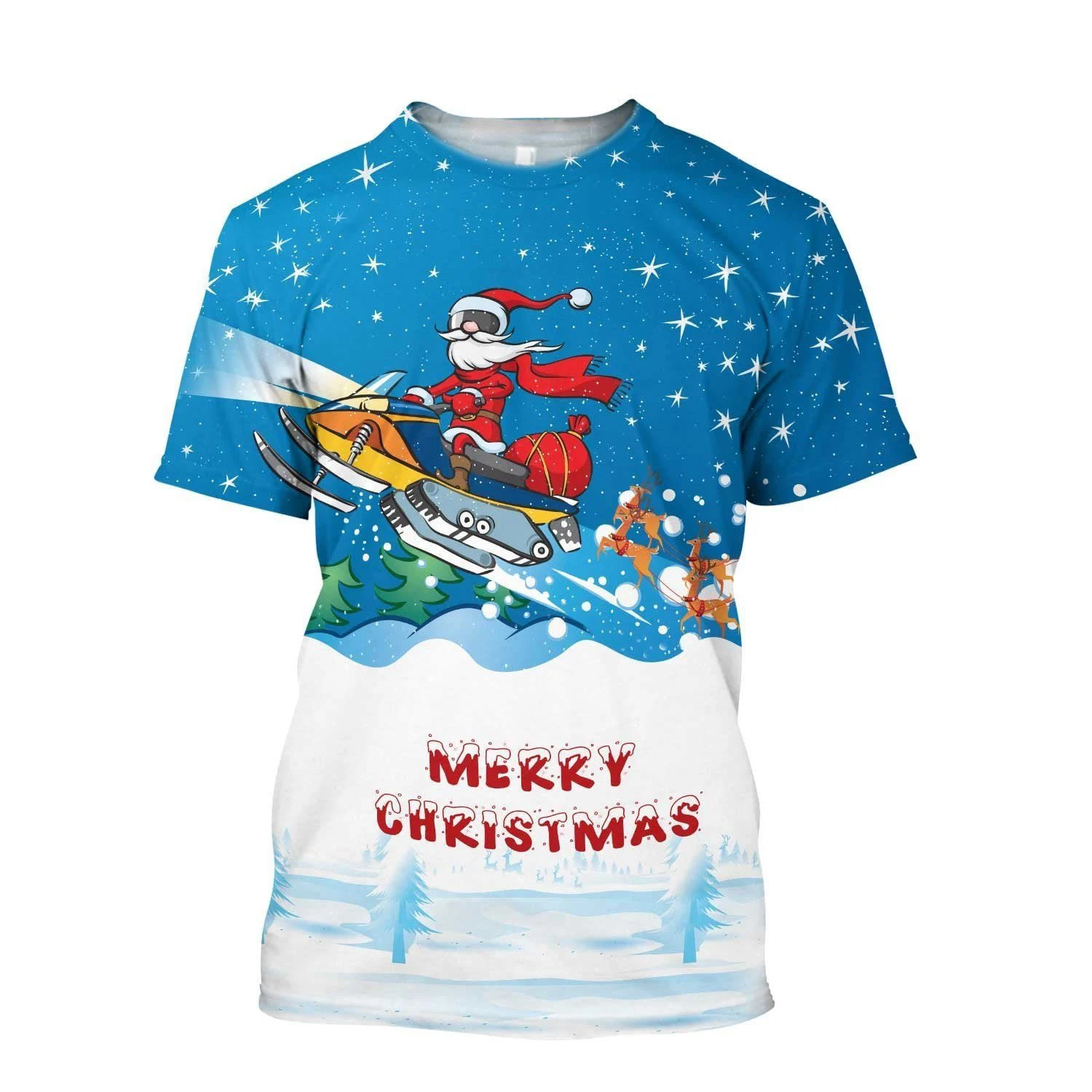 

2023 Fun Ski Big Edition T-shirt Comfortable Casual Loose Round Neck Short Sleeve Men's Top Large Size T-shirt Trendy Top Loose