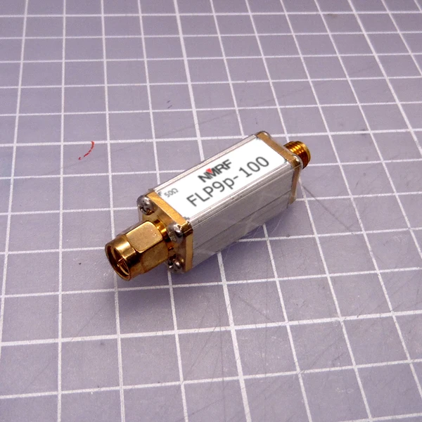 

100MHz 9th-order low-pass filter, discrete LC components, small volume, SMA interface