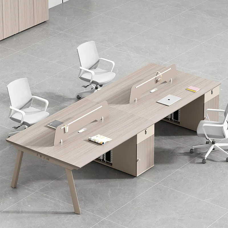 Ящики офисный стол угловой монитор для ноутбука Рабочий процесс рабочая мебель