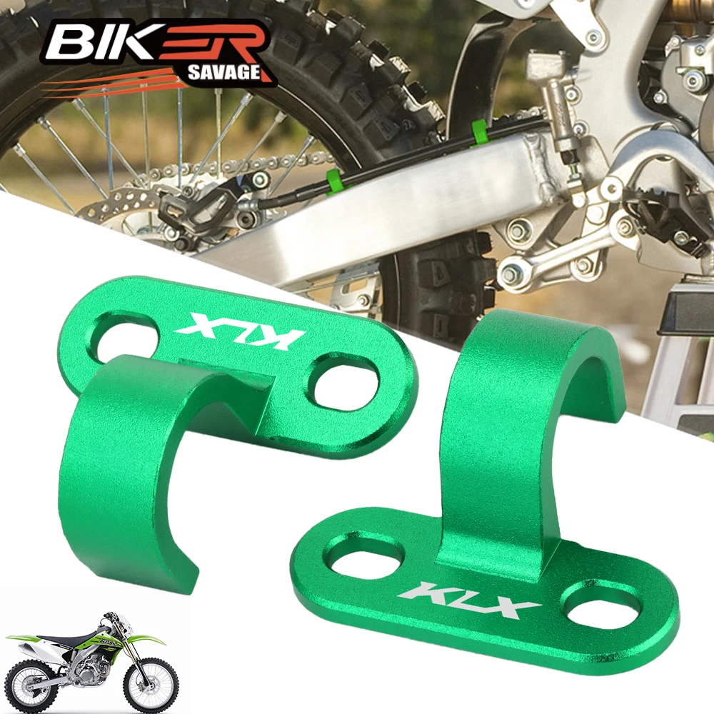 

Rear Brake Line Holder Hose Guide Clamp For KAWASAKI KLX450R KLX 450R 2008-2019 Dirt Pit Bike Lines Clamping Motorcycle Parts