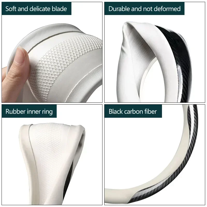 Новый кожаный чехол на руль автомобиля из углеродного волокна автомобильные