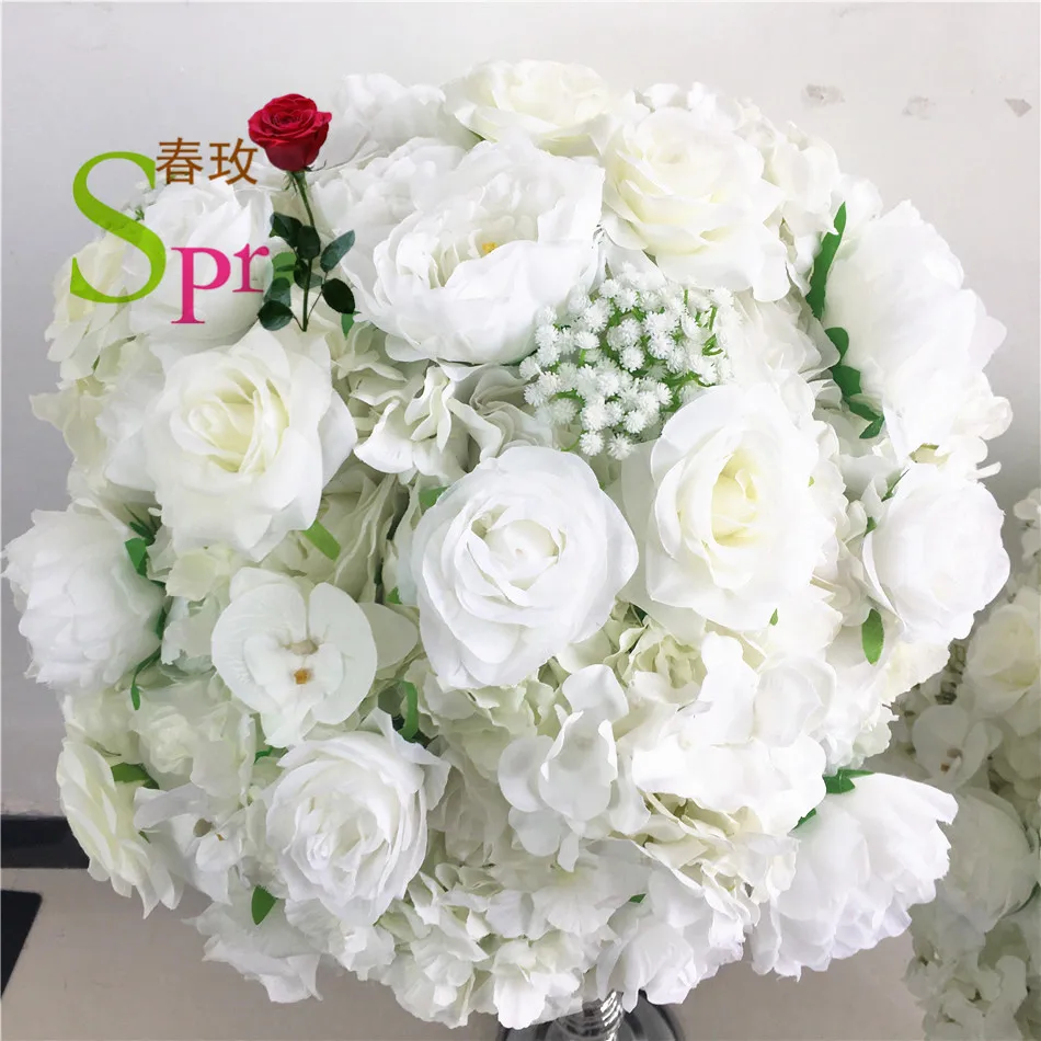 

SPR DIY Arrangement Garland Reception Artificial Cymbidium Rose Lily Flower Centerpieces Wedding Table Decoration