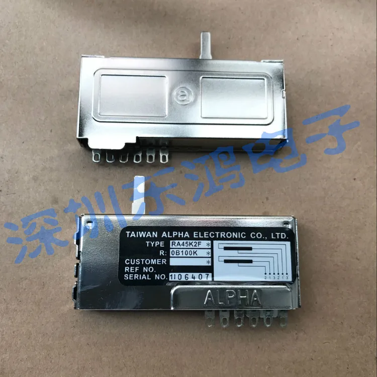 

Track type sliding potentiometer RA45K2F DUPLEX B100K original imported spot