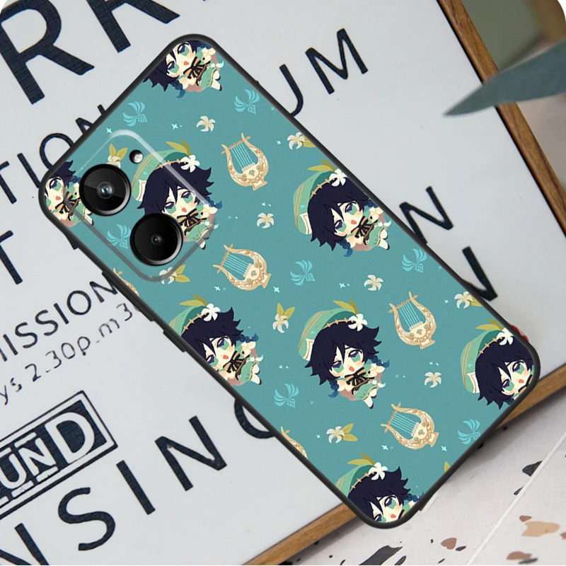 Genshin Impact для Realme C55 C53 C67 GT Neo 5 6 9 10 11 12 Pro Plus C11 C25 C21Y C30 C31 C33 C35 C51 чехол