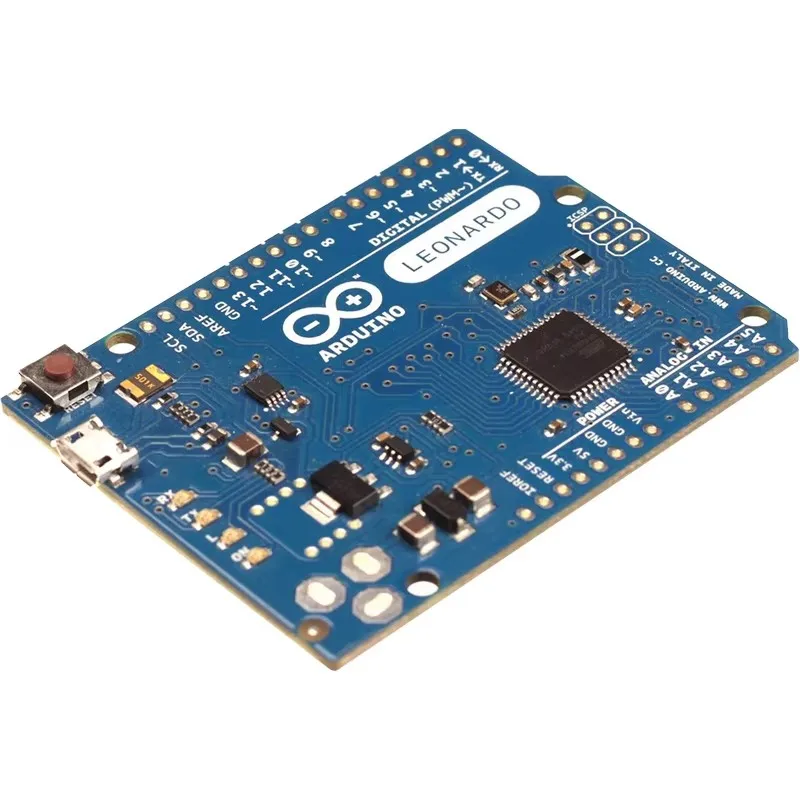 Макетная плата Arduino Leonardo A000052 ATmega32u4 без разъемов импортированная из Италии