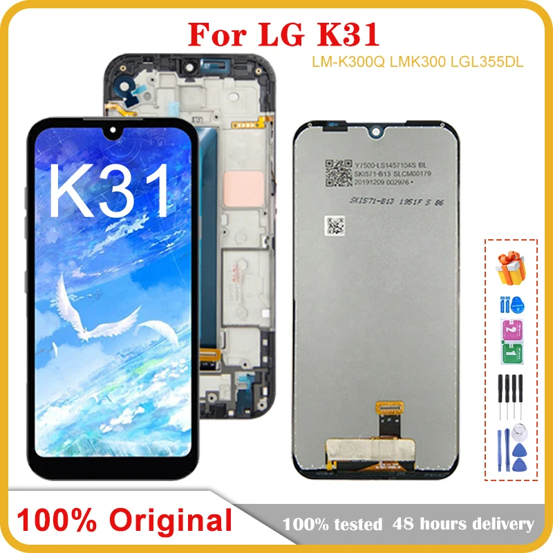 Для LG K31/Aristo 5 LM k300/K8x ЖК-дисплей кодирующий преобразователь сенсорного экрана в сборе Q31 запасные части для LG K31 ЖК-дисплей